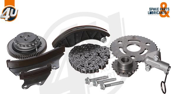 4U Autoparts 44178OP - Vaxt zəncirinin dəsti furqanavto.az