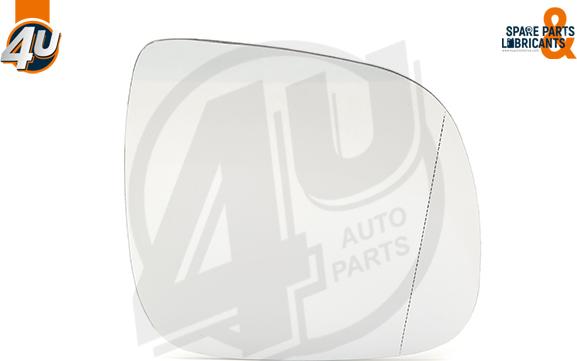 4U Autoparts 41549VV - Güzgü Şüşəsi, xarici güzgü furqanavto.az