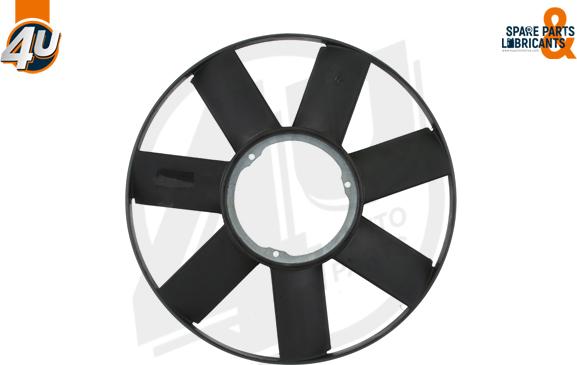 4U Autoparts 15034BW - Fan Təkəri, mühərrikin soyudulması furqanavto.az