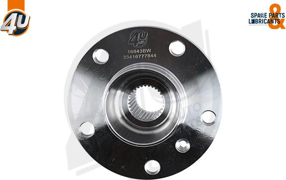 4U Autoparts 16843BW - Təkər Qovşağı furqanavto.az