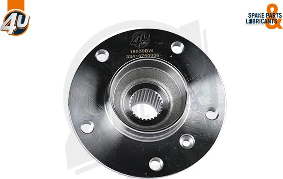 4U Autoparts 16839BW - Təkər Qovşağı furqanavto.az