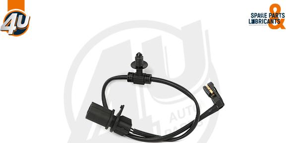 4U Autoparts 12468VV - Xəbərdarlıq Kontakt, əyləc padinin aşınması www.furqanavto.az