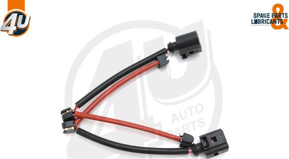 4U Autoparts 12462VV - Xəbərdarlıq Kontakt, əyləc padinin aşınması furqanavto.az