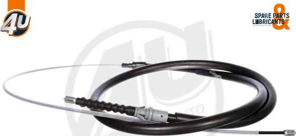 4U Autoparts 38349PU - Kabel, dayanacaq əyləci furqanavto.az