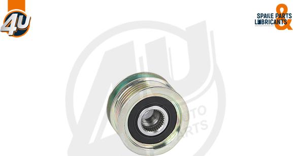 4U Autoparts 32608VV - Kasnak, alternator, sərbəst dönərli mufta furqanavto.az