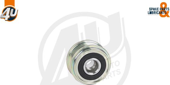 4U Autoparts 32612VV - Kasnak, alternator, sərbəst dönərli mufta furqanavto.az