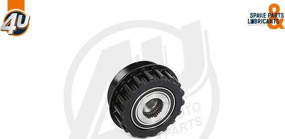 4U Autoparts 32617VV - Kasnak, alternator, sərbəst dönərli mufta www.furqanavto.az