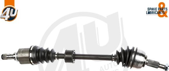 4U Autoparts 23081RN - Sürücü mili furqanavto.az