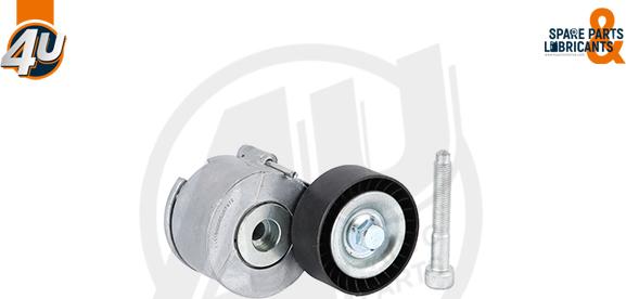 4U Autoparts 72511PU - Kəmər Dartıcı, v-yivli kəmər furqanavto.az