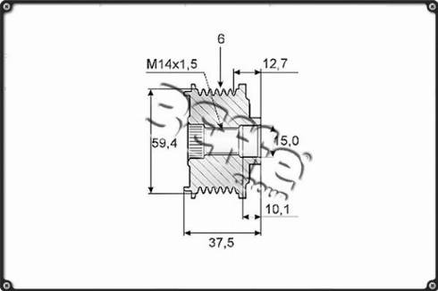 3Effe Group F0099G - Kasnak, alternator, sərbəst dönərli mufta furqanavto.az