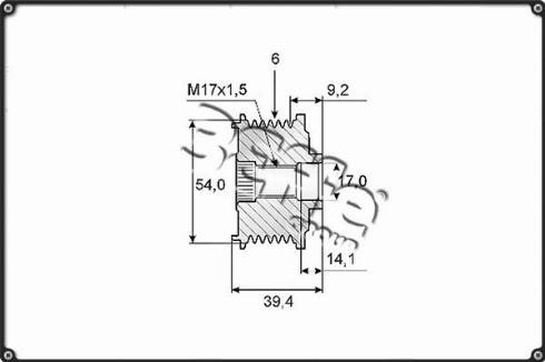 3Effe Group F0019G - Kasnak, alternator, sərbəst dönərli mufta furqanavto.az