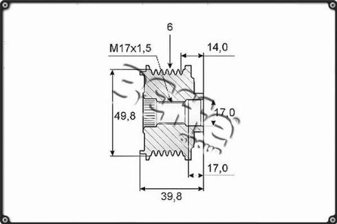 3Effe Group F0148G - Kasnak, alternator, sərbəst dönərli mufta furqanavto.az