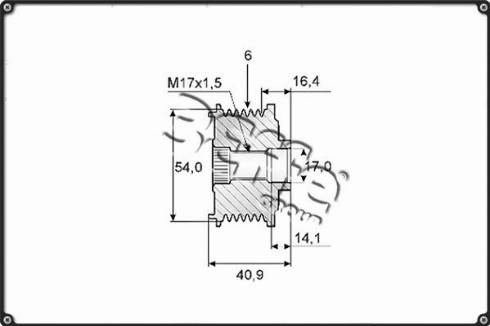 3Effe Group F0100G - Kasnak, alternator, sərbəst dönərli mufta furqanavto.az