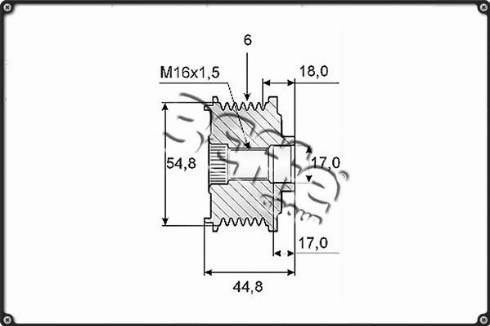 3Effe Group F0101G - Kasnak, alternator, sərbəst dönərli mufta furqanavto.az