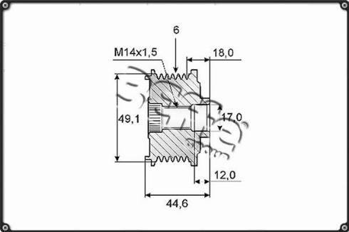 3Effe Group F0118G - Kasnak, alternator, sərbəst dönərli mufta furqanavto.az