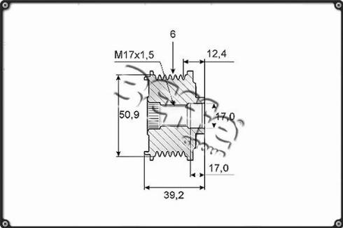 3Effe Group F0226G - Kasnak, alternator, sərbəst dönərli mufta www.furqanavto.az