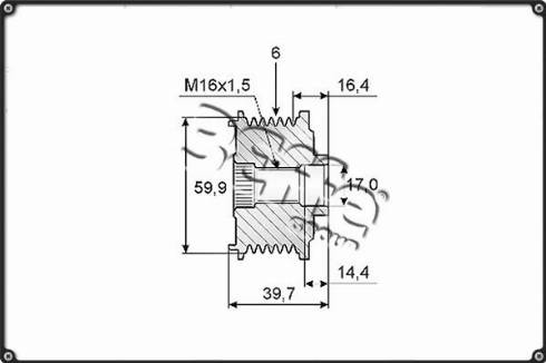 3Effe Group F0223G - Kasnak, alternator, sərbəst dönərli mufta furqanavto.az