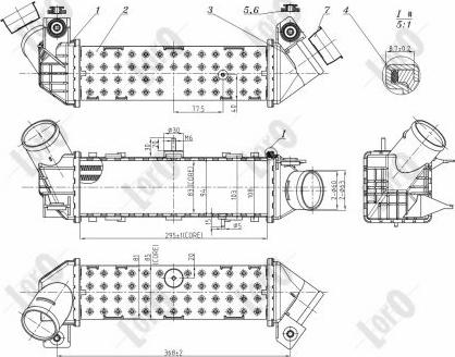 ABAKUS 046-018-0003 - Intercooler, şarj cihazı furqanavto.az