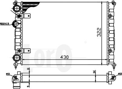 ABAKUS 046-017-0002 - Radiator, mühərrikin soyudulması furqanavto.az