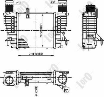 ABAKUS 042-018-0003 - Intercooler, şarj cihazı furqanavto.az