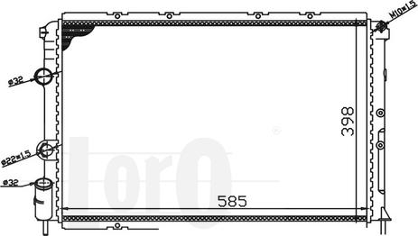 ABAKUS 042-017-0013 - Radiator, mühərrikin soyudulması furqanavto.az