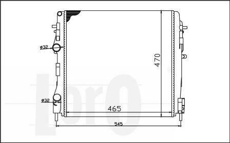 ABAKUS 042-017-0028 - Radiator, mühərrikin soyudulması furqanavto.az