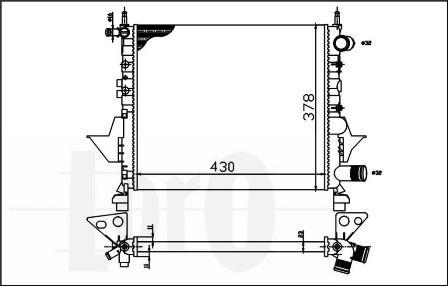 ABAKUS 042-017-0023 - Radiator, mühərrikin soyudulması furqanavto.az