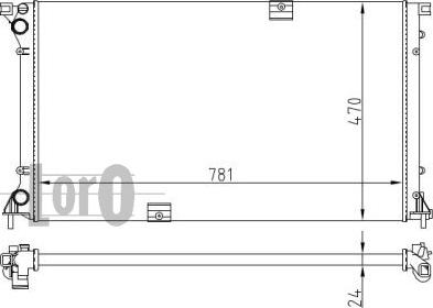 ABAKUS 042-017-0027 - Radiator, mühərrikin soyudulması furqanavto.az