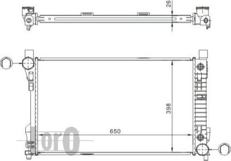 ABAKUS 054-017-0011 - Radiator, mühərrikin soyudulması furqanavto.az