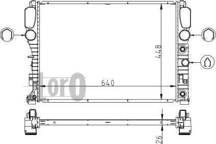 ABAKUS 054-017-0033 - Radiator, mühərrikin soyudulması furqanavto.az