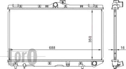 ABAKUS 051-017-0008 - Radiator, mühərrikin soyudulması furqanavto.az