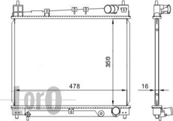 ABAKUS 051-017-0002 - Radiator, mühərrikin soyudulması furqanavto.az