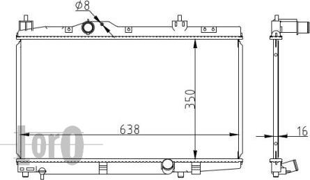 ABAKUS 051-017-0007 - Radiator, mühərrikin soyudulması furqanavto.az