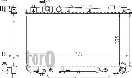 ABAKUS 051-017-0029 - Radiator, mühərrikin soyudulması furqanavto.az