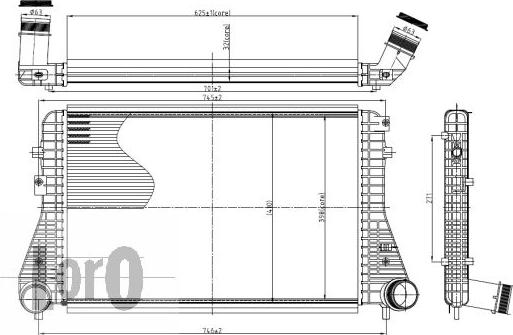 ABAKUS 053-018-0006 - Intercooler, şarj cihazı furqanavto.az