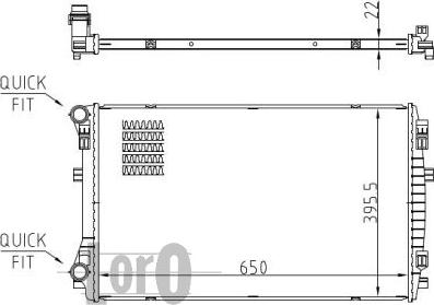 ABAKUS 053-017-0044-B - Radiator, mühərrikin soyudulması furqanavto.az