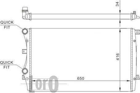 ABAKUS 053-017-0019 - Radiator, mühərrikin soyudulması furqanavto.az