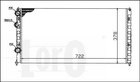 ABAKUS 053-017-0032 - Radiator, mühərrikin soyudulması furqanavto.az