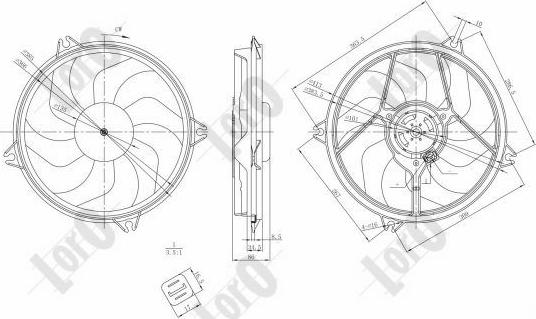 ABAKUS 009-014-0001 - Fen, radiator furqanavto.az