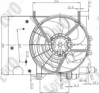 ABAKUS 009-014-0013 - Fen, radiator furqanavto.az