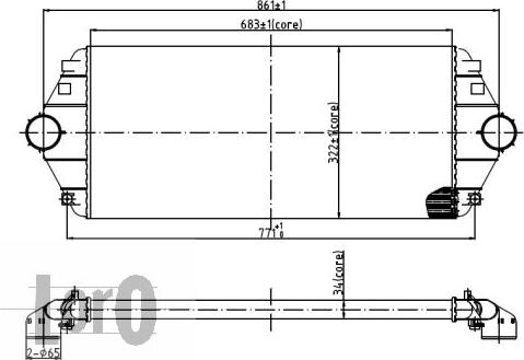 ABAKUS 009-018-0004 - Intercooler, şarj cihazı furqanavto.az