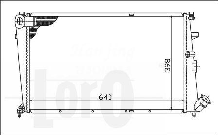 ABAKUS 009-017-0050 - Radiator, mühərrikin soyudulması furqanavto.az