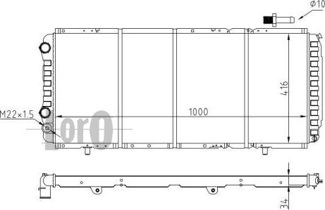 ABAKUS 009-017-0007 - Radiator, mühərrikin soyudulması furqanavto.az