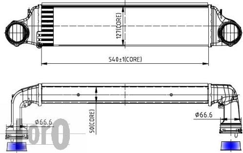 ABAKUS 004-018-0001 - Intercooler, şarj cihazı furqanavto.az