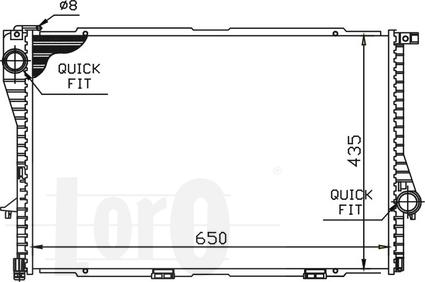 ABAKUS 004-017-0006 - Radiator, mühərrikin soyudulması furqanavto.az