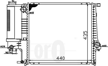 ABAKUS 004-017-0016-X - Radiator, mühərrikin soyudulması furqanavto.az