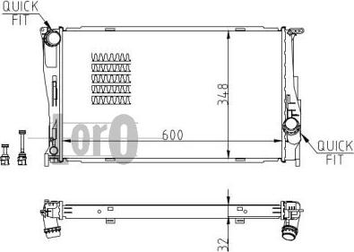 ABAKUS 004-017-0035-B - Radiator, mühərrikin soyudulması furqanavto.az