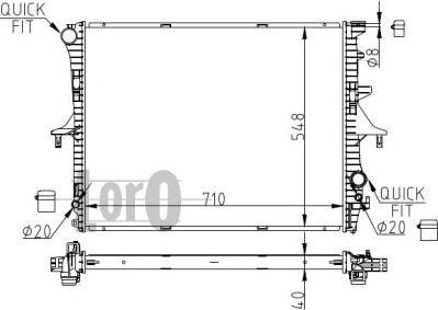 ABAKUS 003-017-0029 - Radiator, mühərrikin soyudulması www.furqanavto.az