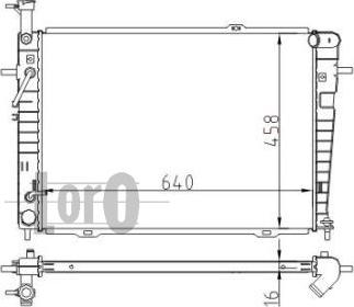 ABAKUS 019-017-0014-B - Radiator, mühərrikin soyudulması furqanavto.az