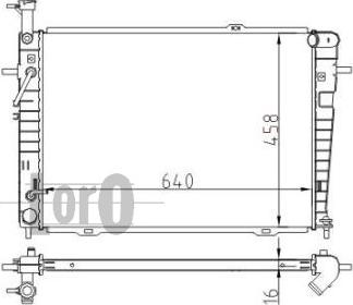 ABAKUS 019-017-0014 - Radiator, mühərrikin soyudulması furqanavto.az